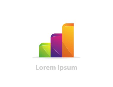 Vektör büyüyen başarı şirket logosu işareti