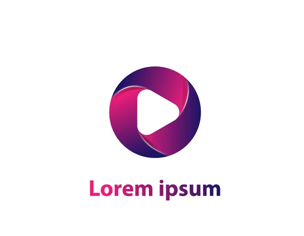 Logo koleksiyonunu oynat. Vektör soyut