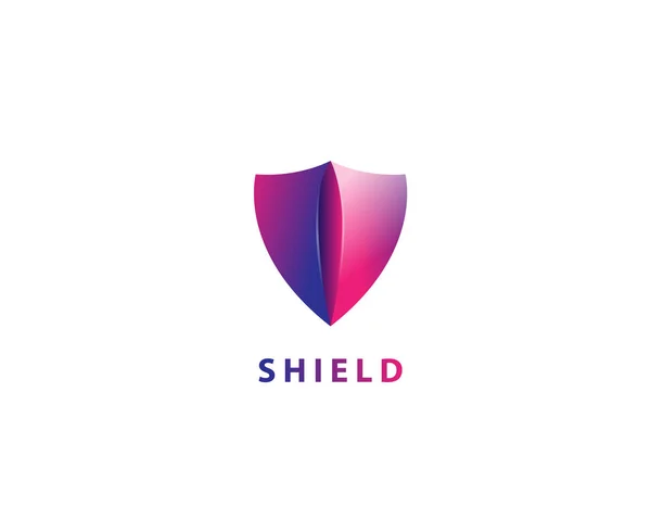 Vector protected, security, shield illustration.