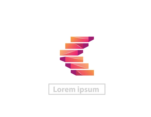 Merdiven logosu vektör tasarımı