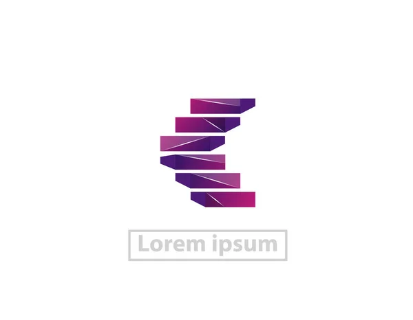 Merdiven logosu vektör tasarımı