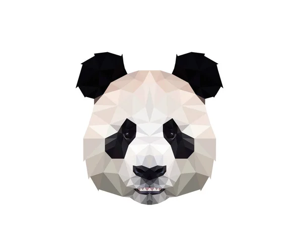 Çokgen Panda Baş Logosu Çizimi