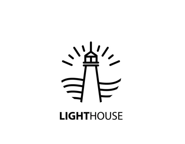 Conception Logo Light House — Image vectorielle