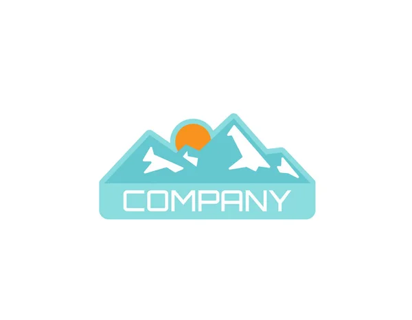 Camping Utomhus Äventyr Emblem Logotyp — Stock vektor