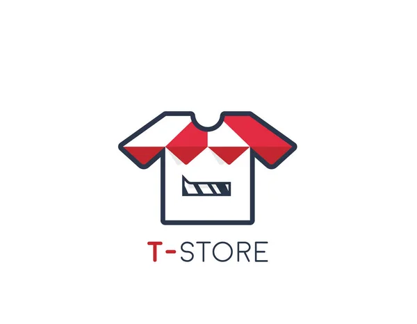 Дизайн Логотипу Магазину Футболок — стоковий вектор