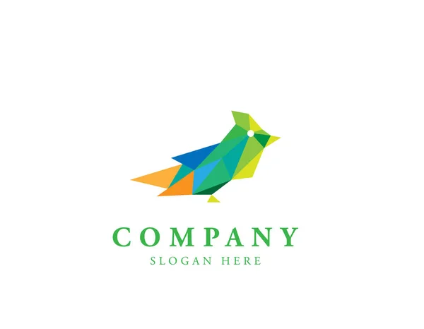 Λογότυπο Σχεδίασης Γεωμετρικών Πτηνών — Διανυσματικό Αρχείο