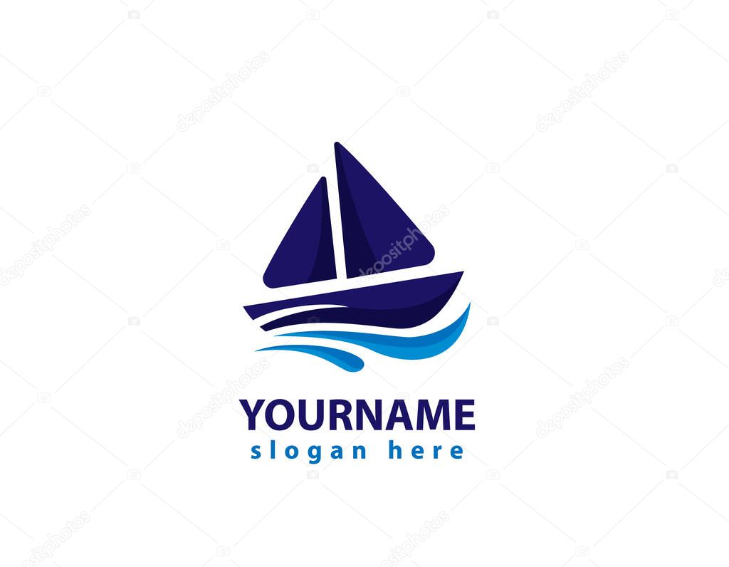 Sealing boat logo sign