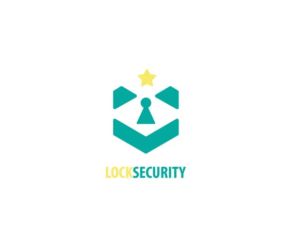 Bloquear Logotipo Seguridad — Archivo Imágenes Vectoriales