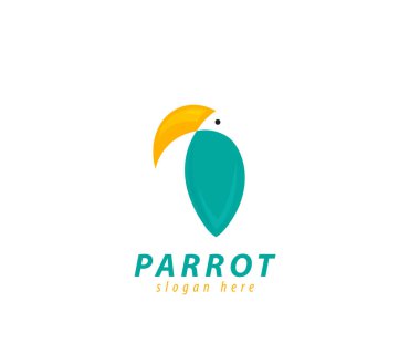 Papağan tasarım amblemi işareti