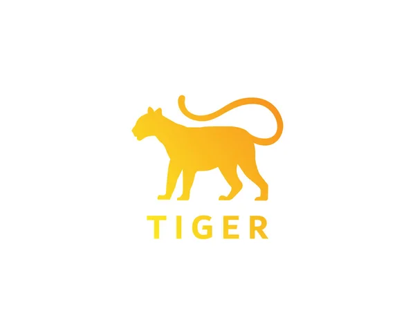 Tigre Signe Logo Design — Image vectorielle