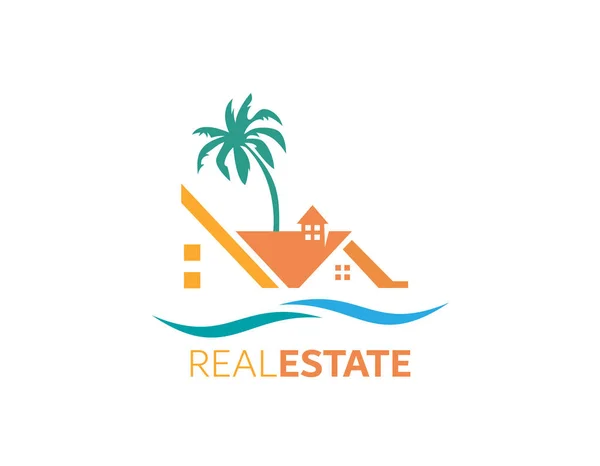 Real Estate Logo Design — Stock Vector