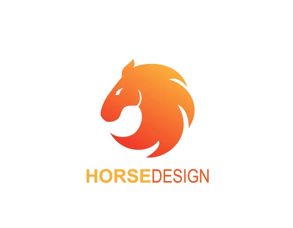 Pferdezeichen Logo Zeichen — Stockvektor