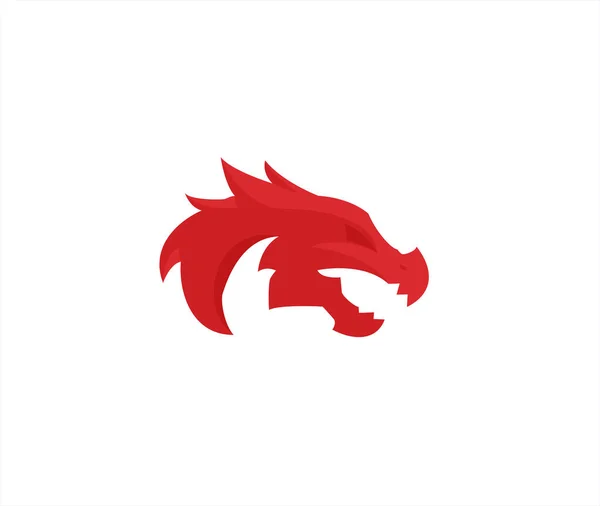 Dragão Design Logotipo Sinal —  Vetores de Stock