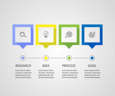 Infographic tasarım logo işareti