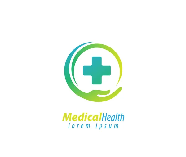 Logotipo Cuidados Médicos — Vetor de Stock