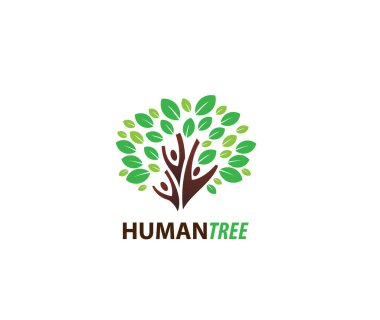 İnsan ağaç logosu tasarımı