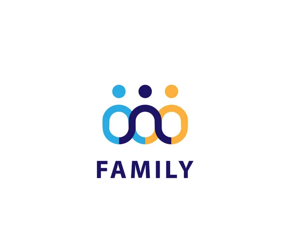 Lien Familial Logo Design — Image vectorielle