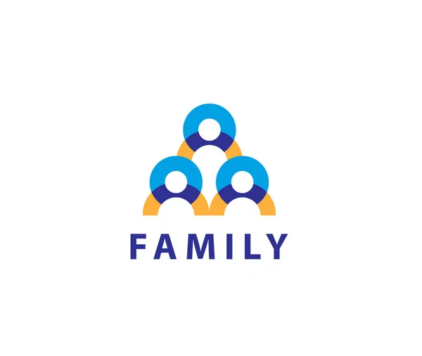 Lien Familial Logo Design — Image vectorielle