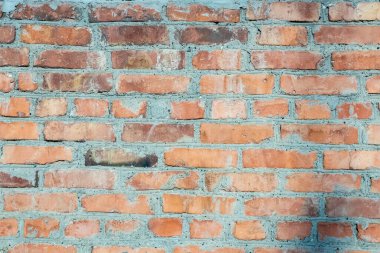 Tuğla duvar dokusu. Tasarımcılar için Grunge tuğla dokusu. Kırmızı tuğla sert duvar ustası.