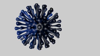 patojen solunum koronavirüsü 2019-ncov gribi salgını 3 boyutlu tıbbi illüstrasyon