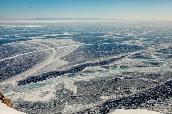 Winter Aard Van Het Baikalmeer — Stockfoto