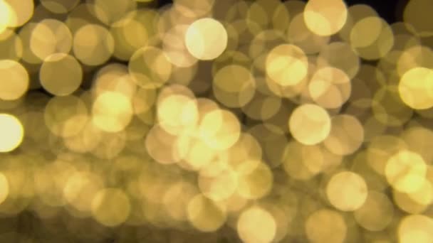 Astratto bokeh Sfondi colore giallo e oro — Video Stock