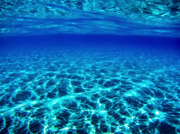 Modelo de design marinho abstrato. Oceano profundo azul. debaixo do mar . — Fotografia de Stock