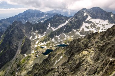 View on Mountain Peak Lomnicky Stit, High Tatras, Slovakya