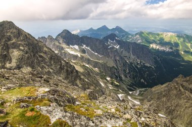View on Mountain Peak Lomnicky Stit, High Tatras, Slovakya