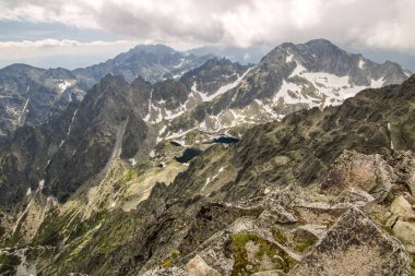 View on Mountain Peak Lomnicky Stit, High Tatras, Slovakya