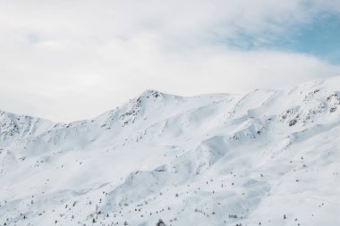 Fransa 'nın Valloire şehrinde Dağ Zirvesi