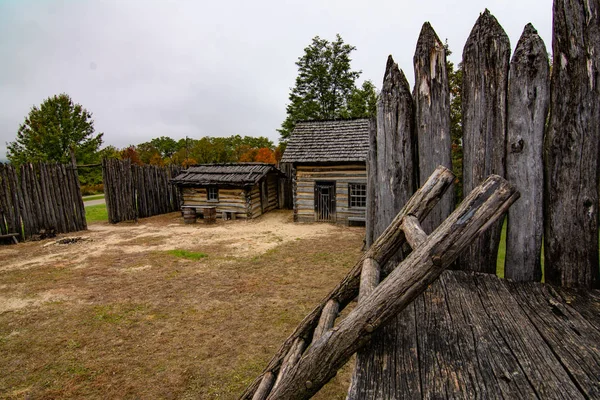 Maçã Rio Fort State Historic Site Localizado Elizabeth Illinois Este — Fotografia de Stock