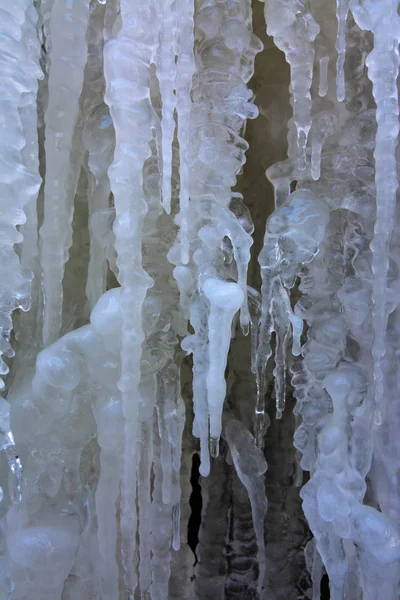 얼어붙은 얼음 추상적 배경. — 스톡 사진