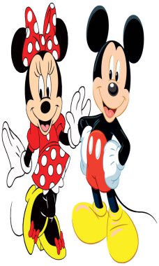 minnie mouse shoes vector