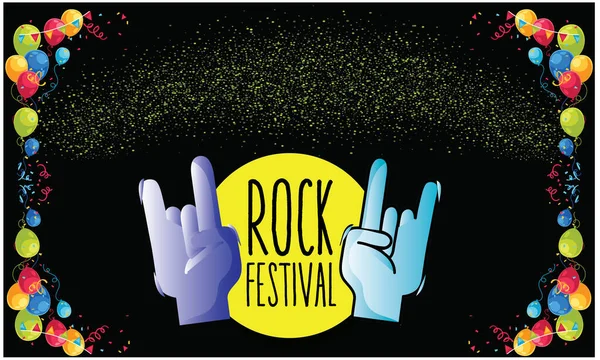 Festival Rock Solo Empezar Pronto — Vector de stock