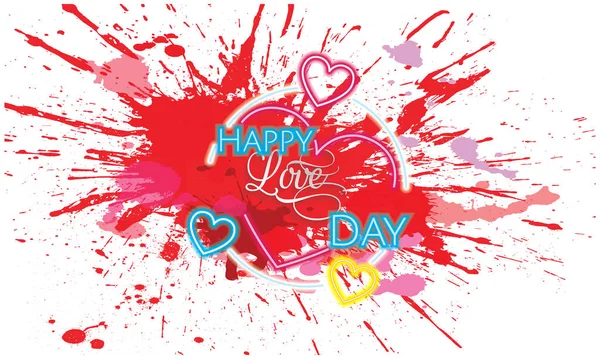 Renklerde Aşk Günü — Stok Vektör
