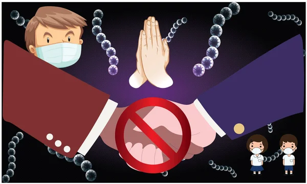 Bu korona virüsünde el sıkışmak ve maske takmak yok.