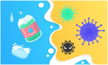mikropları önlemek için sıvı el yıkama ve sabun kullanımı