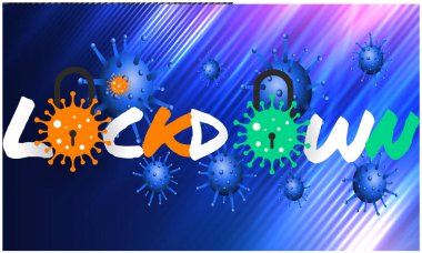 Soyut arkaplanda üç renk kilidi