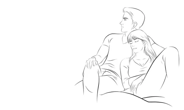 Couple D Amour Mignon Assis Sur Une Chaise Une Bonne Relation Dans Un Couple Heureux Tombe Couple D Amour Mignon Assis Sur Une Chaise Une Bonne Relation Dans Un Couple Heureux Tombe