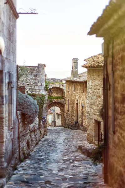 Vertical Picture One Most Beautiful Villages France Lacoste Vaucluse Provence — Stock Photo, Image