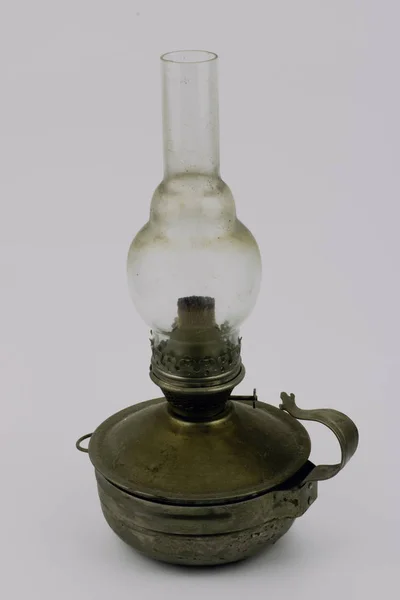 Kerosene Vintage Retro Lamp Light Background Stock Photo