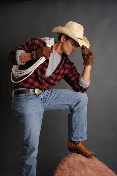 The stud cowboy awaits — Stock Photo, Image