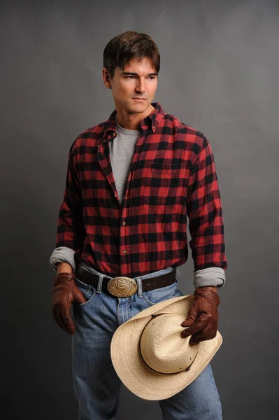The stud cowboy awaits — Stock Photo, Image