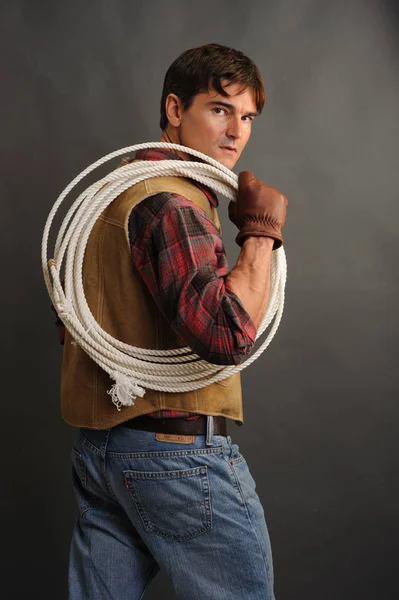 The stud cowboy awaits — Stock Photo, Image