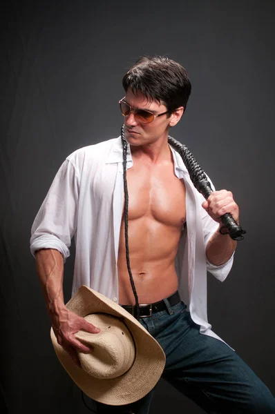 The stud cowboy awaits — Stock Photo, Image