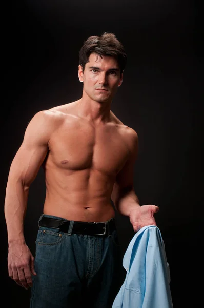 Sexy Man Looking Very Buff — Stock Photo, Image