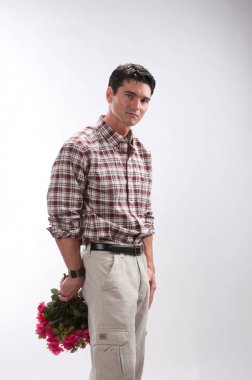 yakışıklı gent güvenle standları