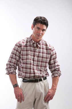 yakışıklı gent güvenle standları