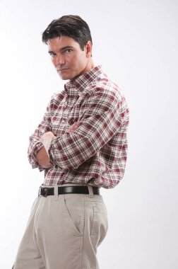 yakışıklı gent güvenle standları